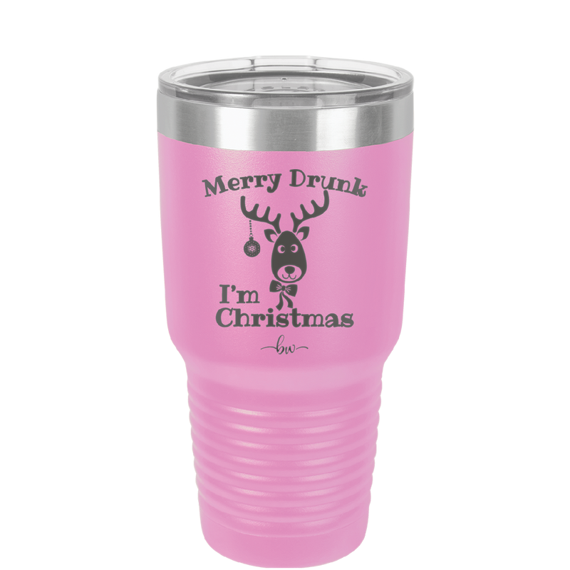 Merry Drunk I'm Christmas - Laser Engraved Stainless Steel Drinkware - 1234 -