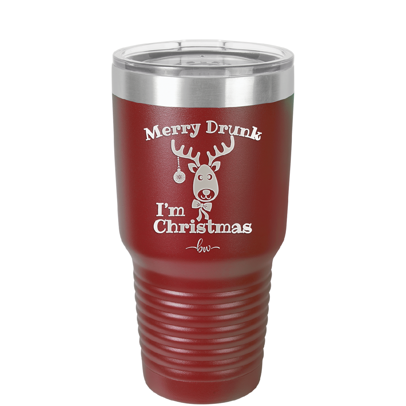 Merry Drunk I'm Christmas - Laser Engraved Stainless Steel Drinkware - 1234 -