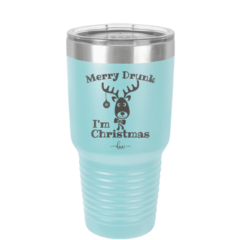 Merry Drunk I'm Christmas - Laser Engraved Stainless Steel Drinkware - 1234 -