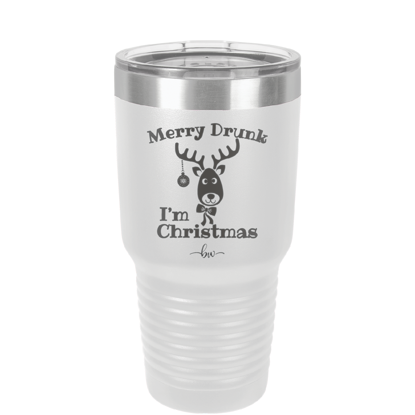 Merry Drunk I'm Christmas - Laser Engraved Stainless Steel Drinkware - 1234 -