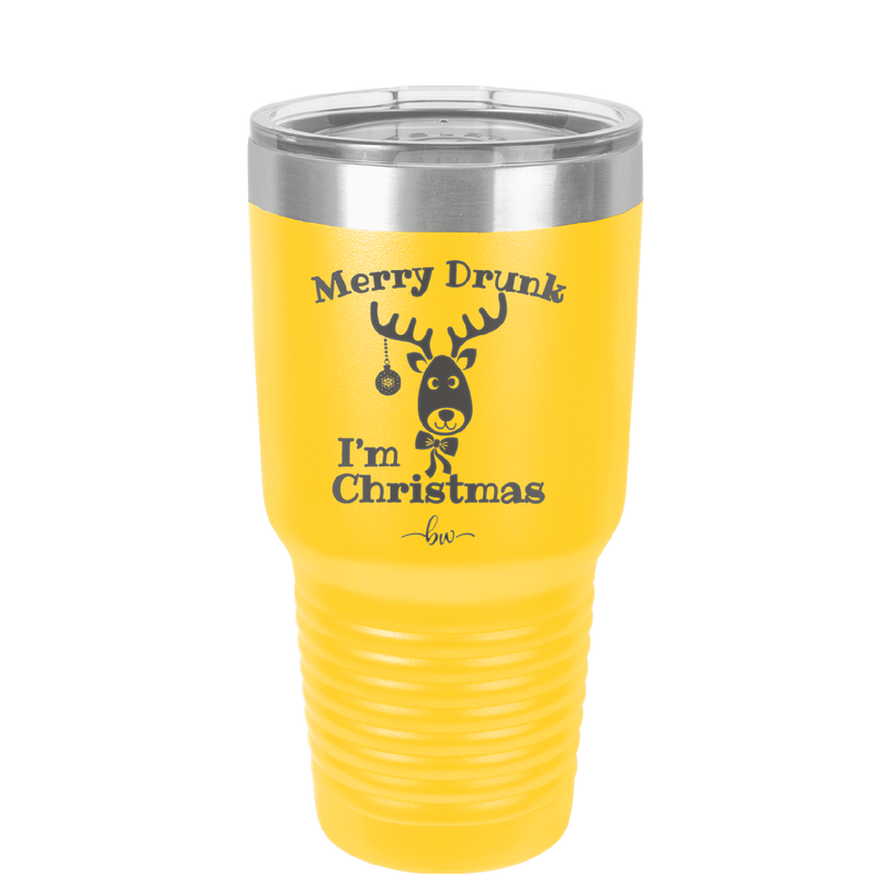 Merry Drunk I'm Christmas - Laser Engraved Stainless Steel Drinkware - 1234 -