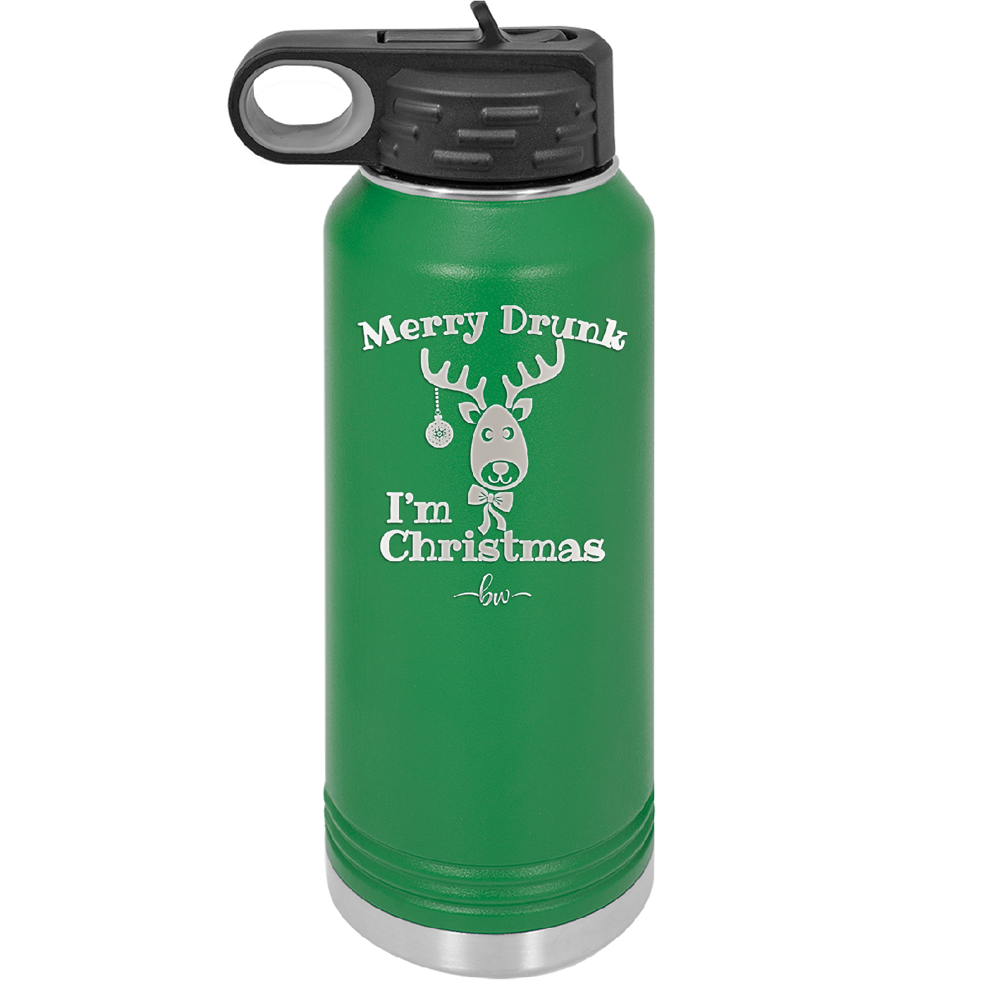 Merry Drunk I'm Christmas - Laser Engraved Stainless Steel Drinkware - 1234 -