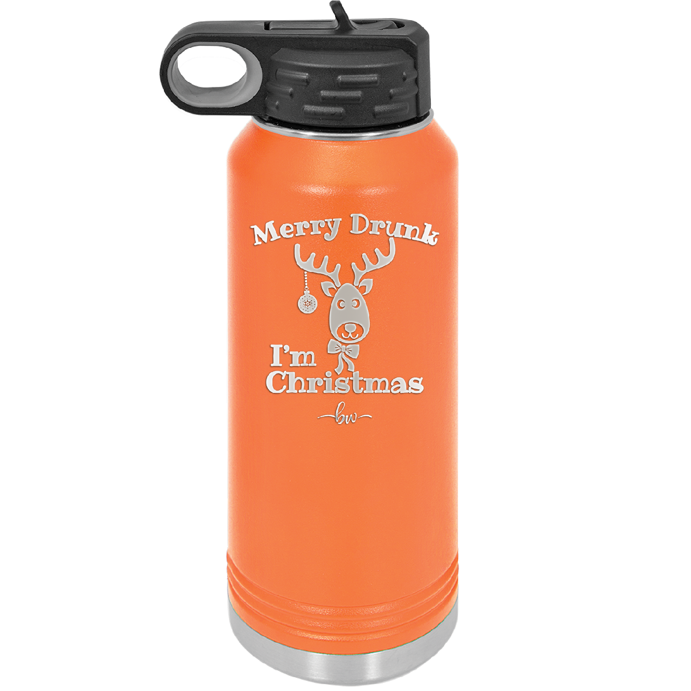 Merry Drunk I'm Christmas - Laser Engraved Stainless Steel Drinkware - 1234 -