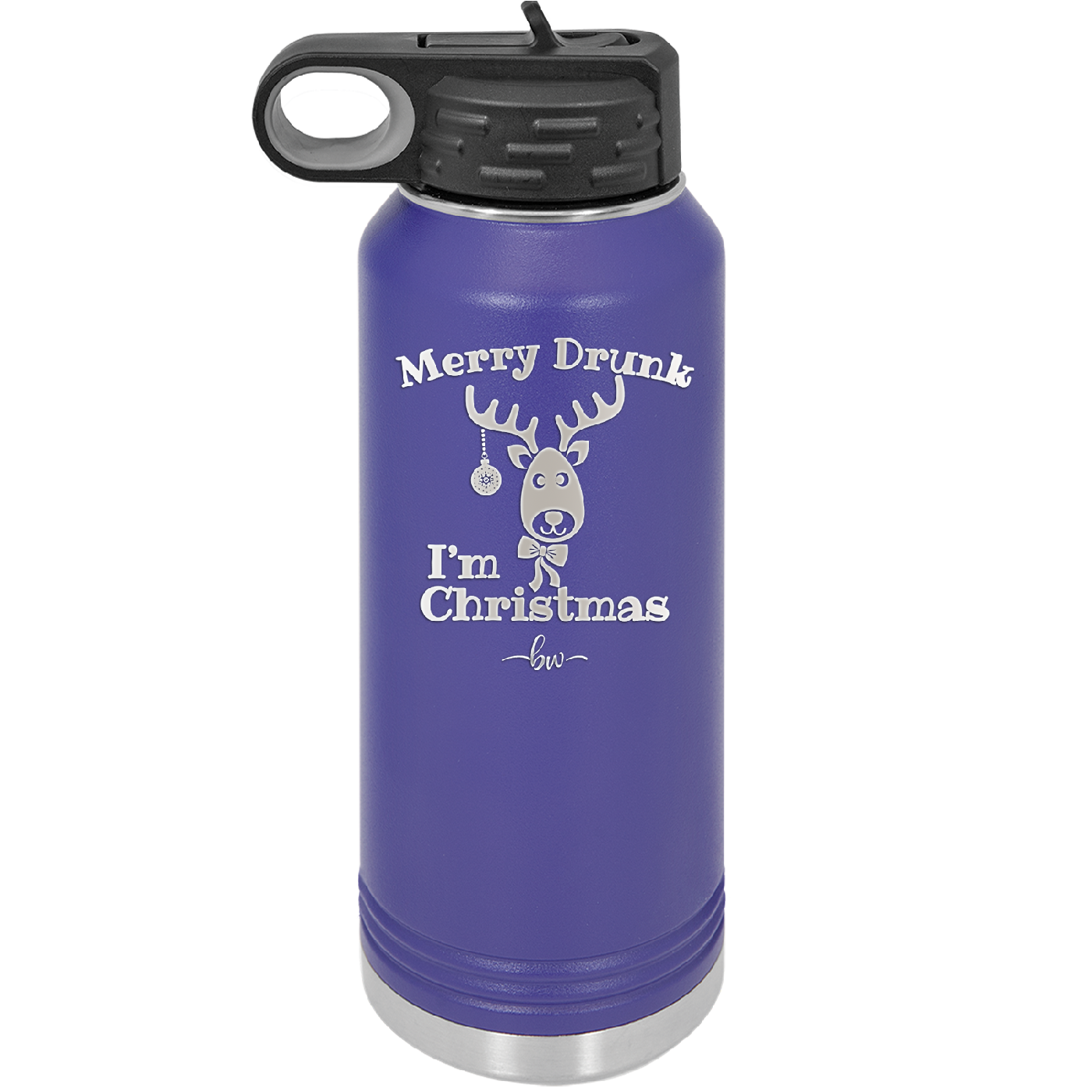 Merry Drunk I'm Christmas - Laser Engraved Stainless Steel Drinkware - 1234 -