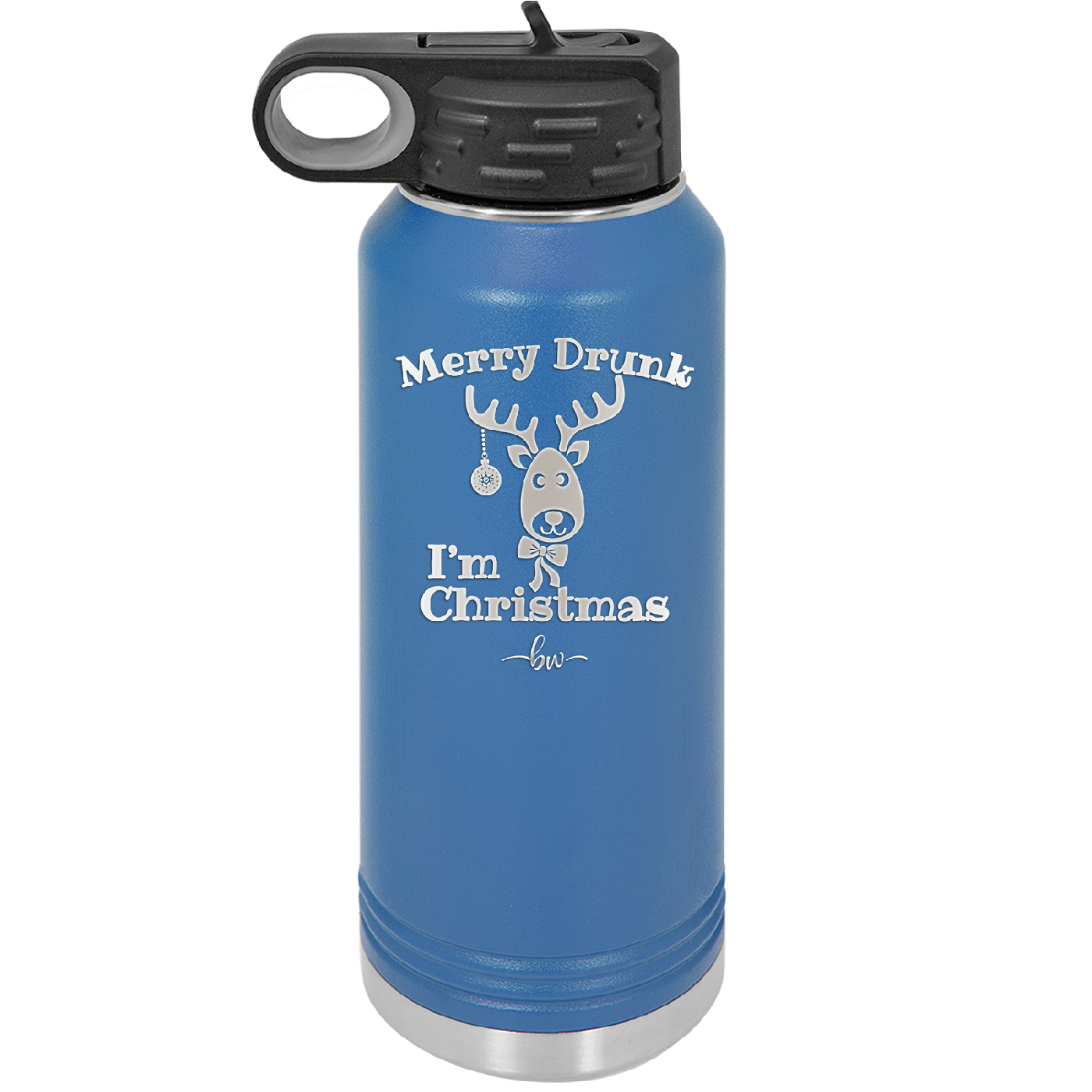 Merry Drunk I'm Christmas - Laser Engraved Stainless Steel Drinkware - 1234 -