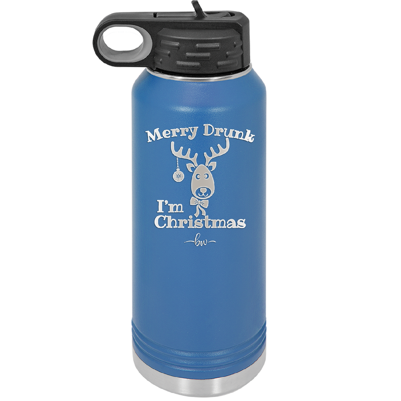 Merry Drunk I'm Christmas - Laser Engraved Stainless Steel Drinkware - 1234 -