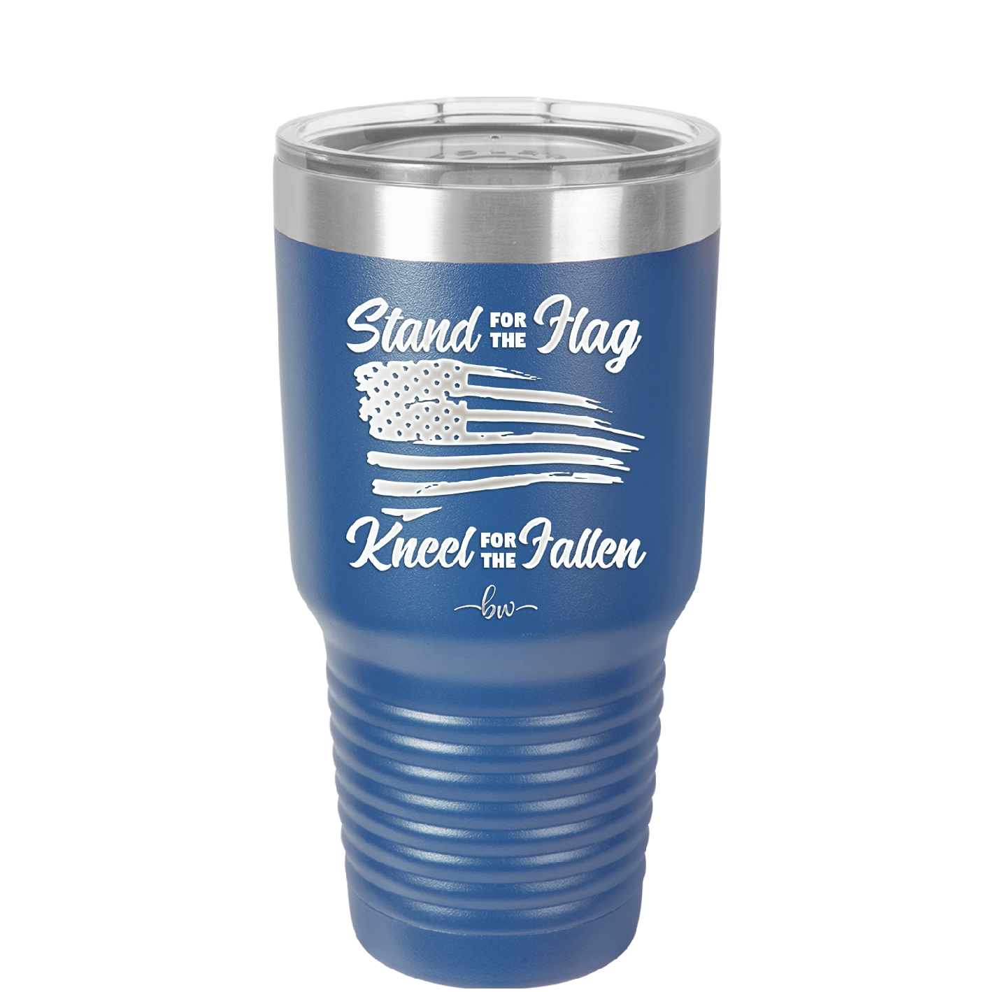 Stand for the Flag, Kneel for the Fallen - Laser Engraved Stainless Steel Drinkware - 1248 -