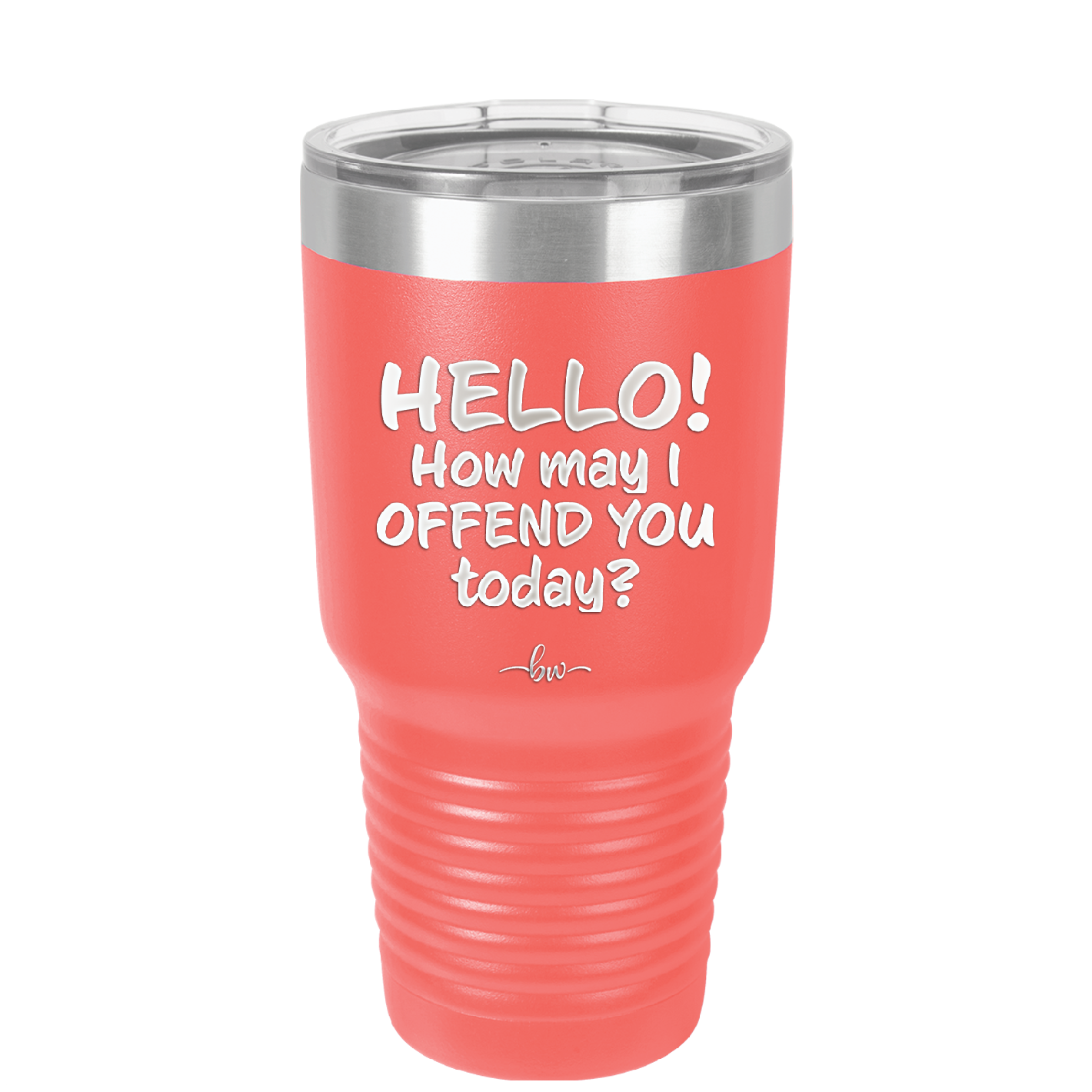 Hello How May I Offend You Today - Laser Engraved Stainless Steel Drinkware - 1257 -