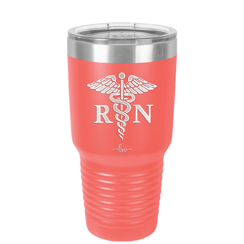 RN Caduceus Nursing - Laser Engraved Stainless Steel Drinkware - 1275 -