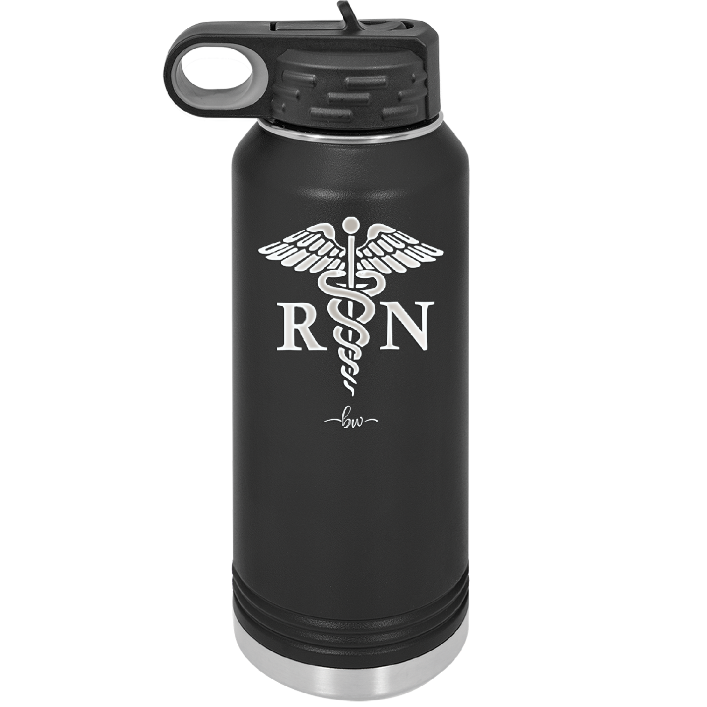 RN Caduceus Nursing - Laser Engraved Stainless Steel Drinkware - 1275 -