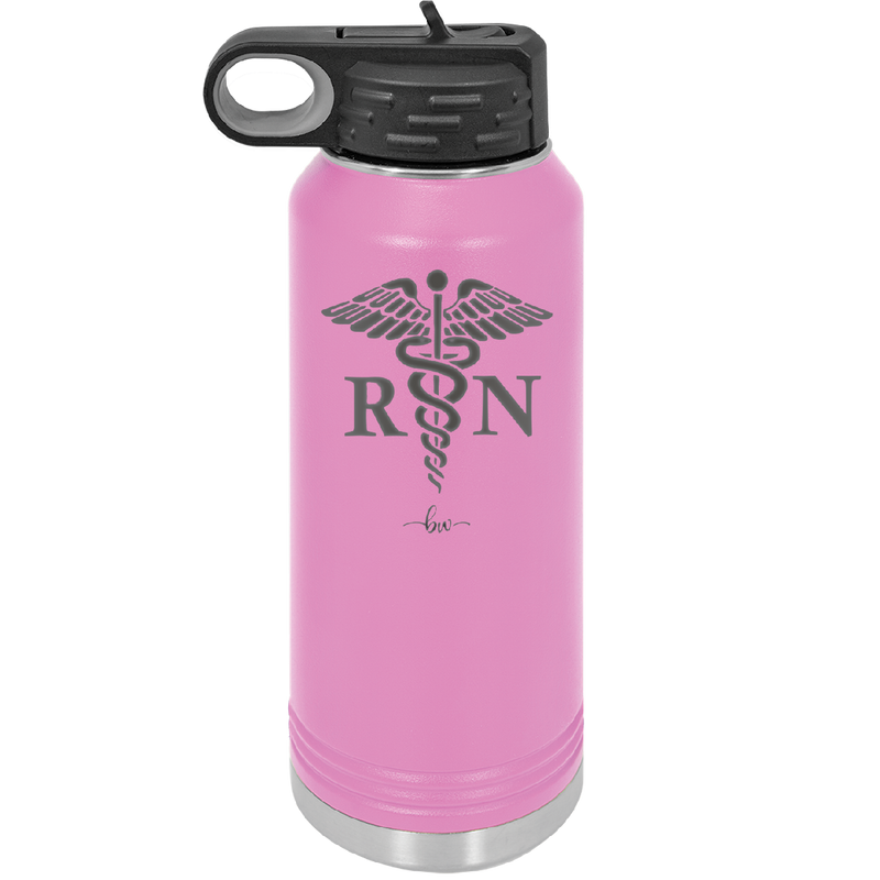 RN Caduceus Nursing - Laser Engraved Stainless Steel Drinkware - 1275 -