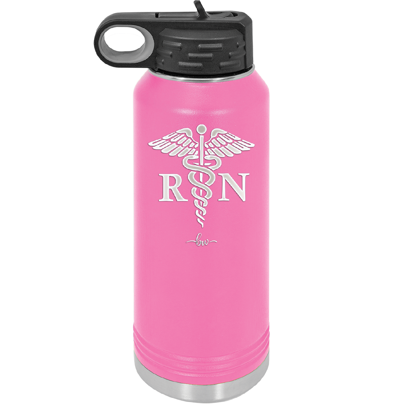 RN Caduceus Nursing - Laser Engraved Stainless Steel Drinkware - 1275 -