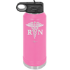 RN Caduceus Nursing - Laser Engraved Stainless Steel Drinkware - 1275 -