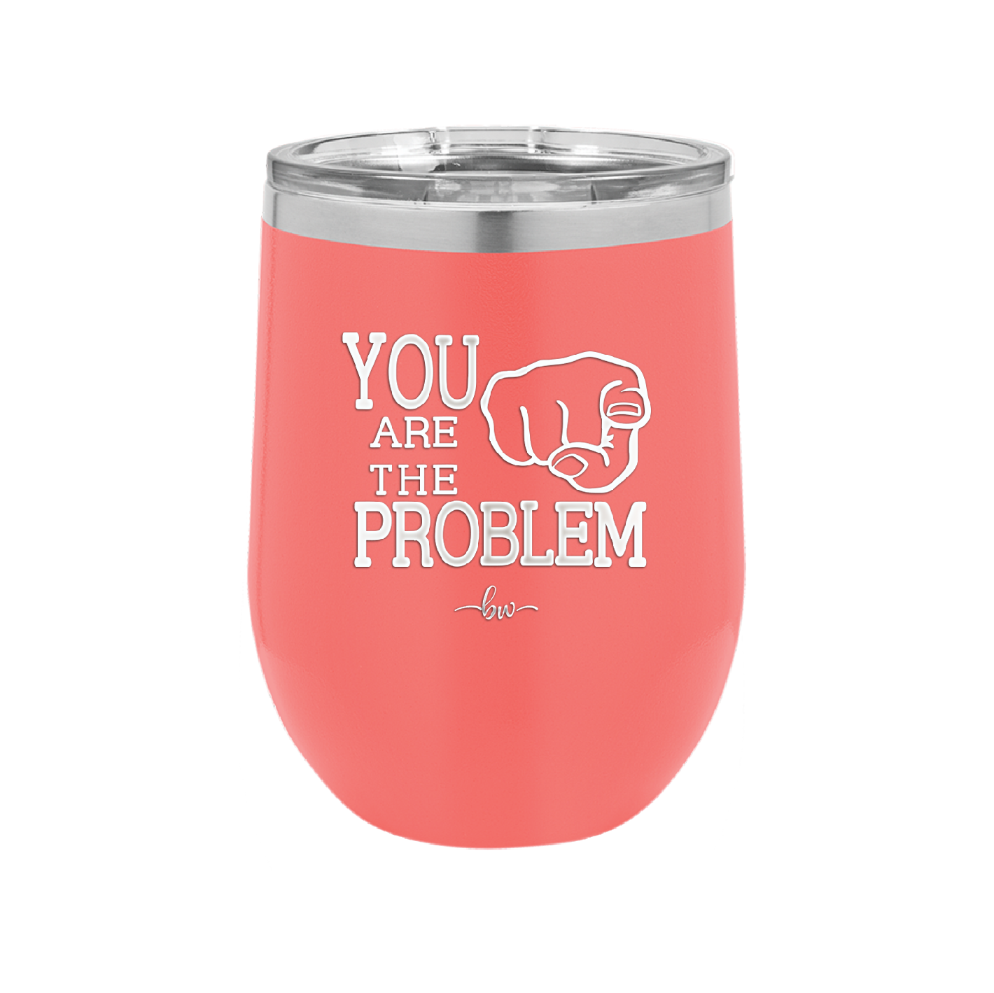 You Are the Problem - Laser Engraved Stainless Steel Drinkware - 1279 -