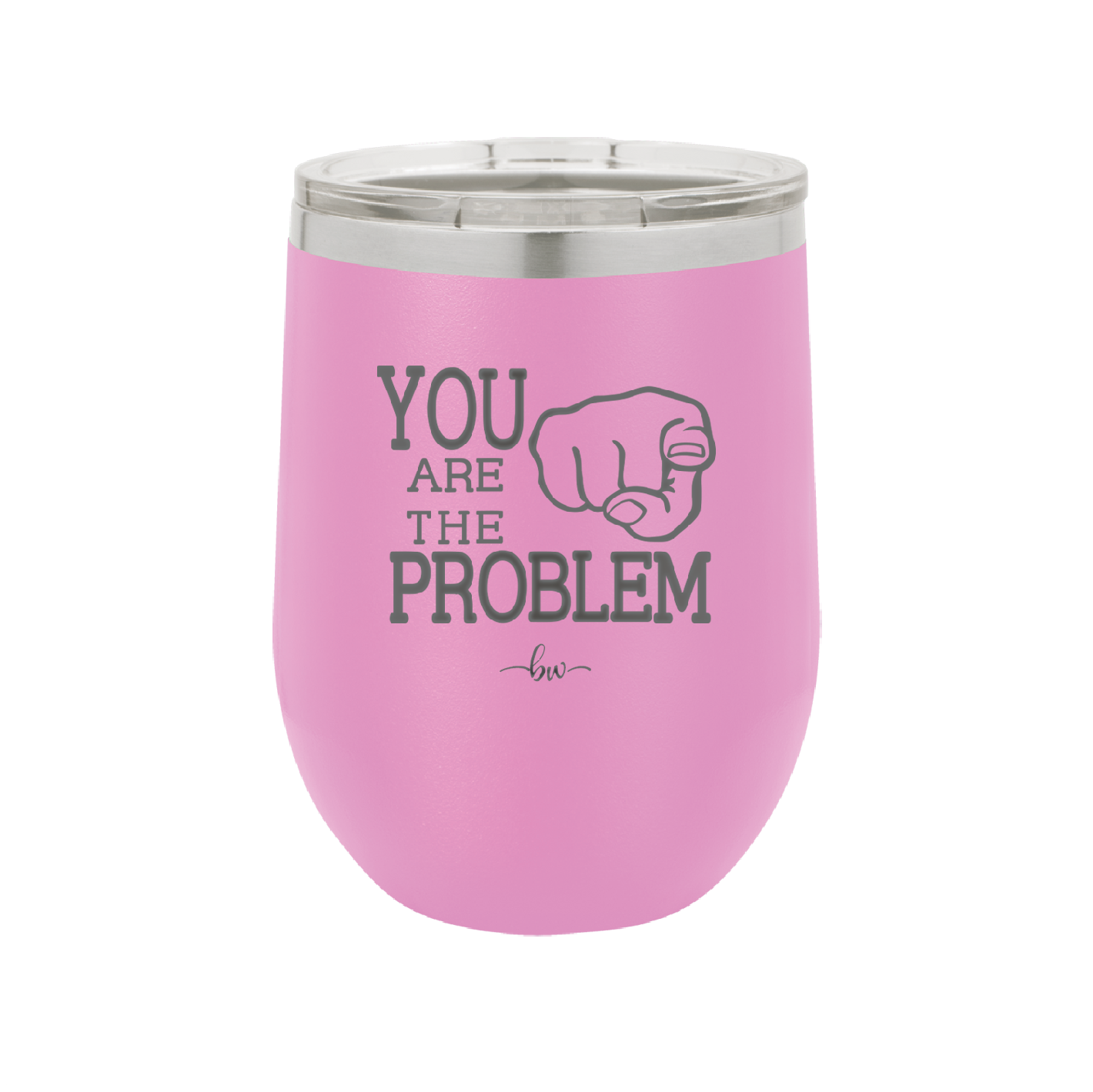 You Are the Problem - Laser Engraved Stainless Steel Drinkware - 1279 -