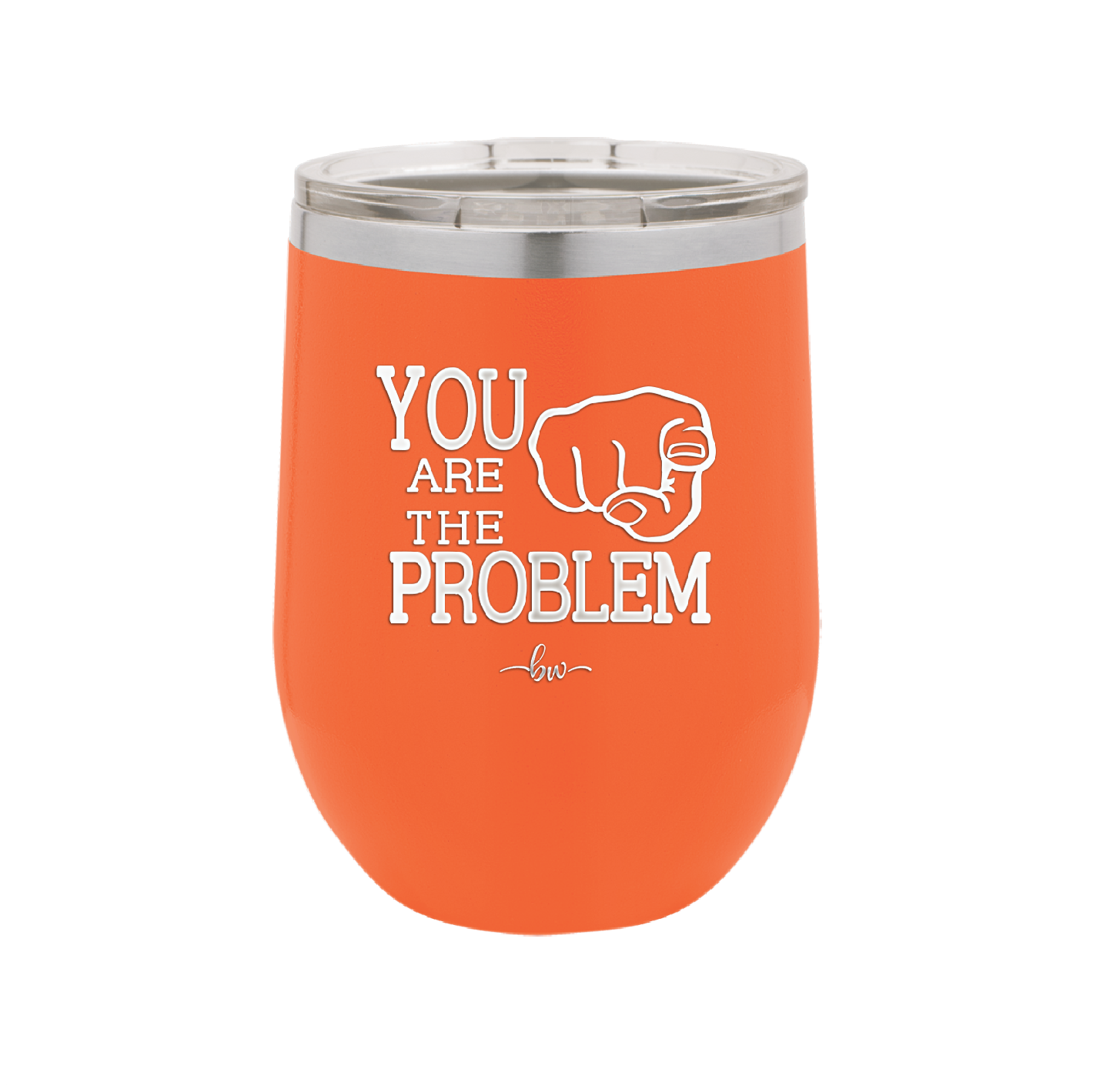 You Are the Problem - Laser Engraved Stainless Steel Drinkware - 1279 -