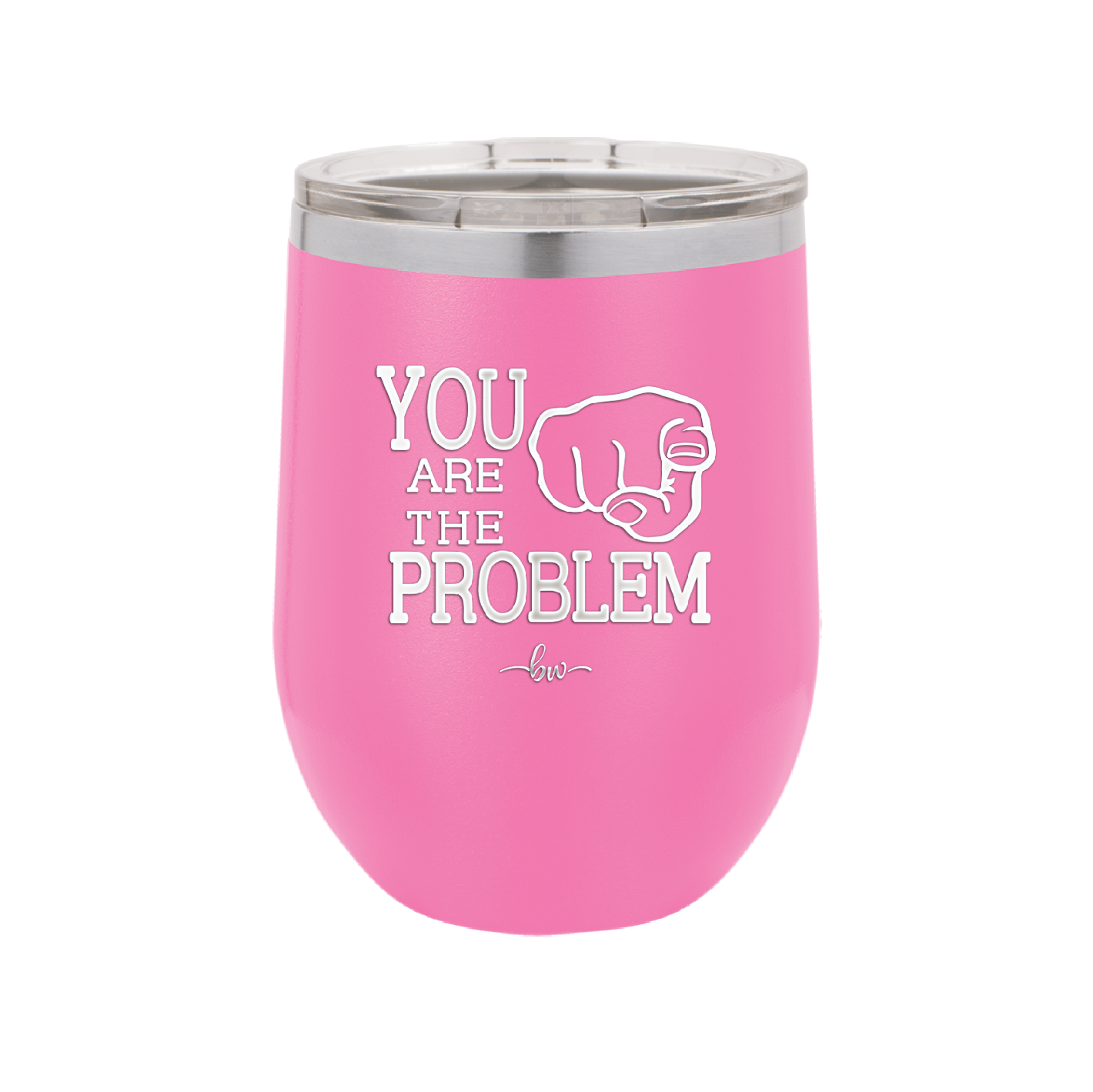 You Are the Problem - Laser Engraved Stainless Steel Drinkware - 1279 -