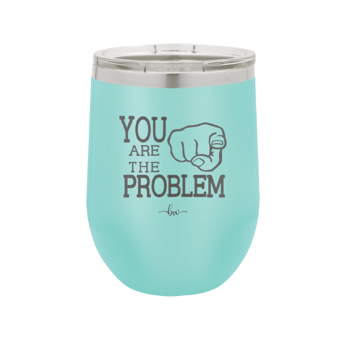 You Are the Problem - Laser Engraved Stainless Steel Drinkware - 1279 -