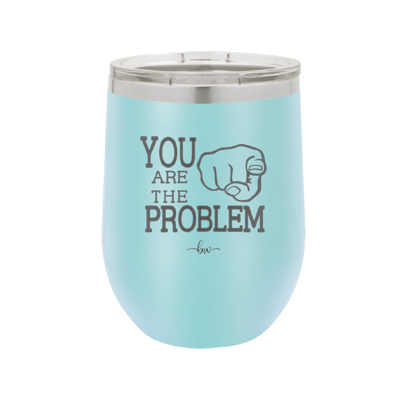 You Are the Problem - Laser Engraved Stainless Steel Drinkware - 1279 -