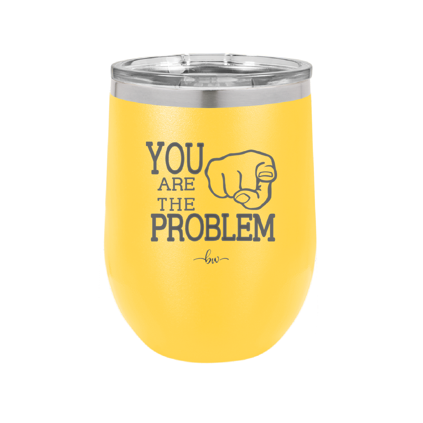 You Are the Problem - Laser Engraved Stainless Steel Drinkware - 1279 -