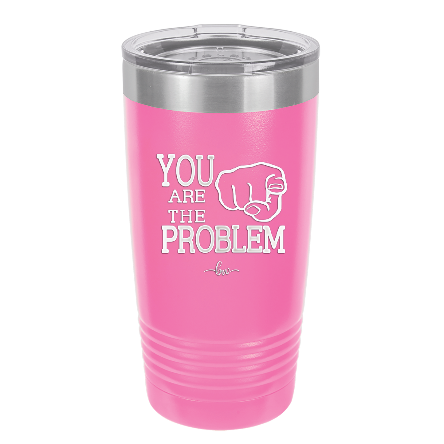 You Are the Problem - Laser Engraved Stainless Steel Drinkware - 1279 -