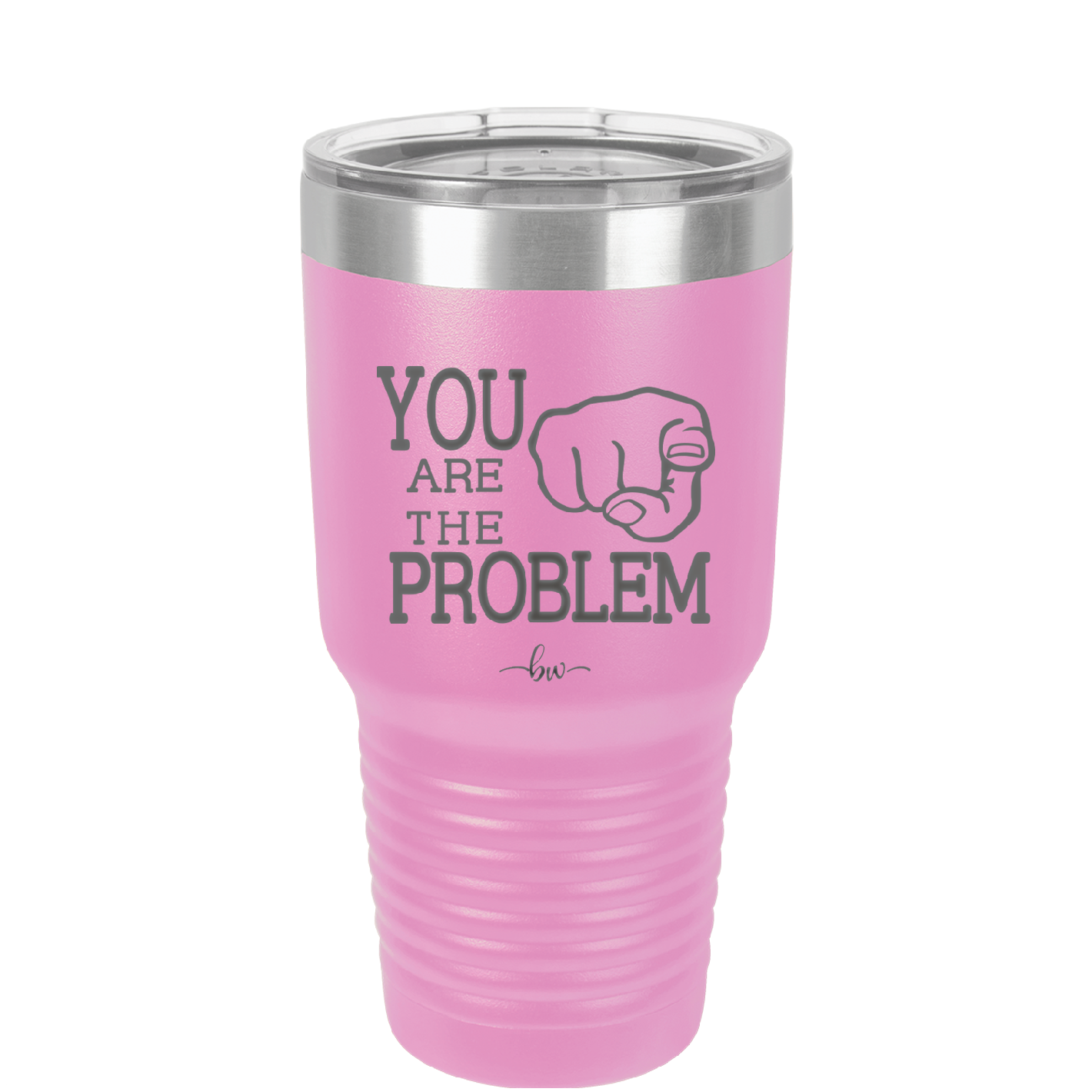 You Are the Problem - Laser Engraved Stainless Steel Drinkware - 1279 -