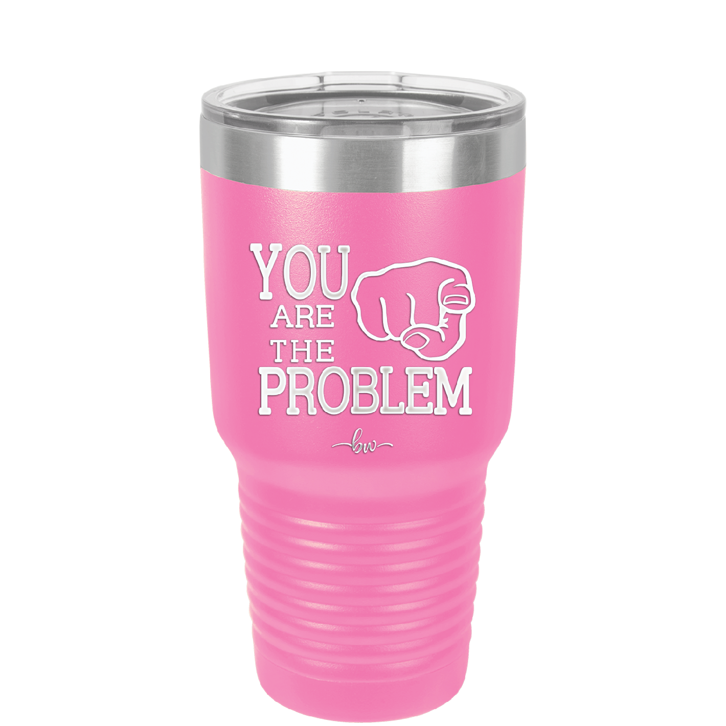 You Are the Problem - Laser Engraved Stainless Steel Drinkware - 1279 -