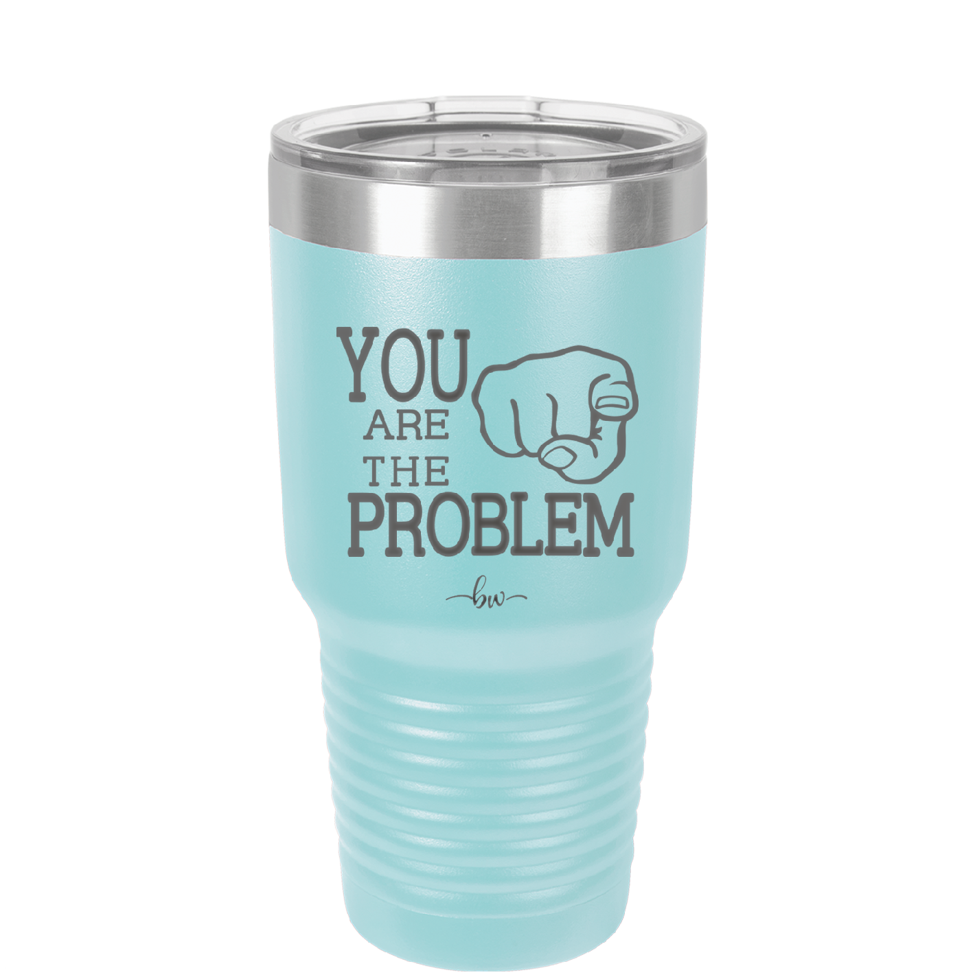 You Are the Problem - Laser Engraved Stainless Steel Drinkware - 1279 -