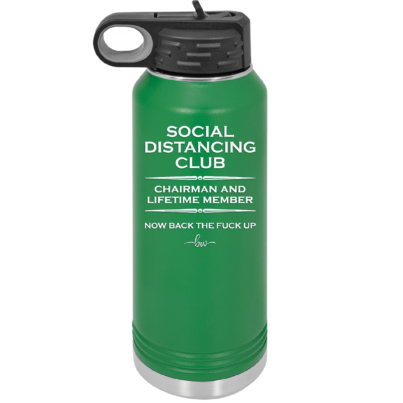 Social Distancing Club - Laser Engraved Stainless Steel Drinkware - 1285 -