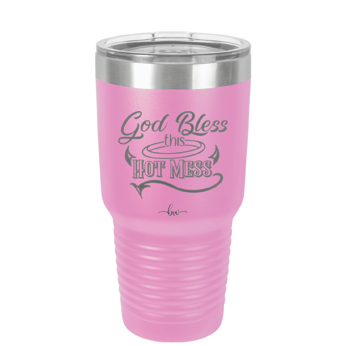 God Bless this Hot Mess - Laser Engraved Stainless Steel Drinkware - 1304 -