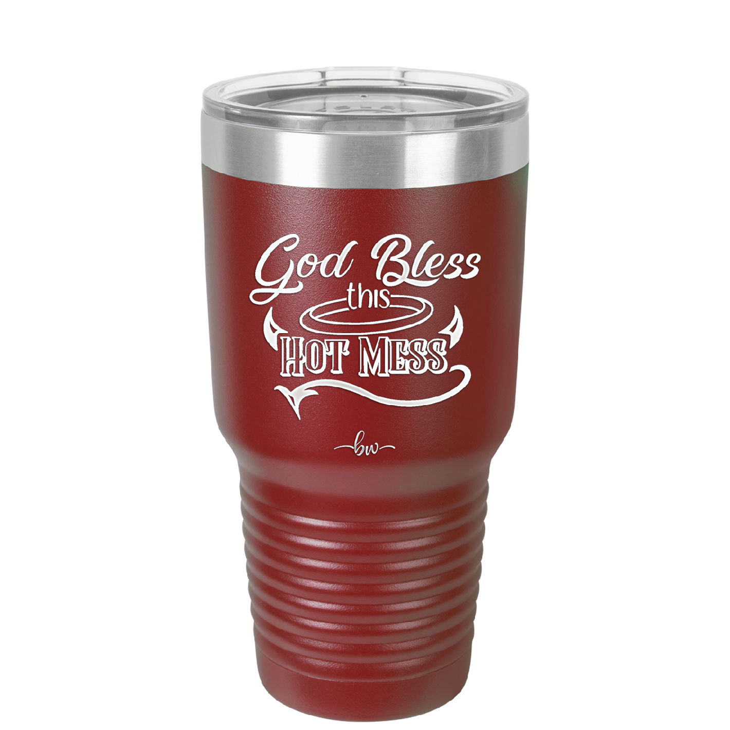 God Bless this Hot Mess - Laser Engraved Stainless Steel Drinkware - 1304 -