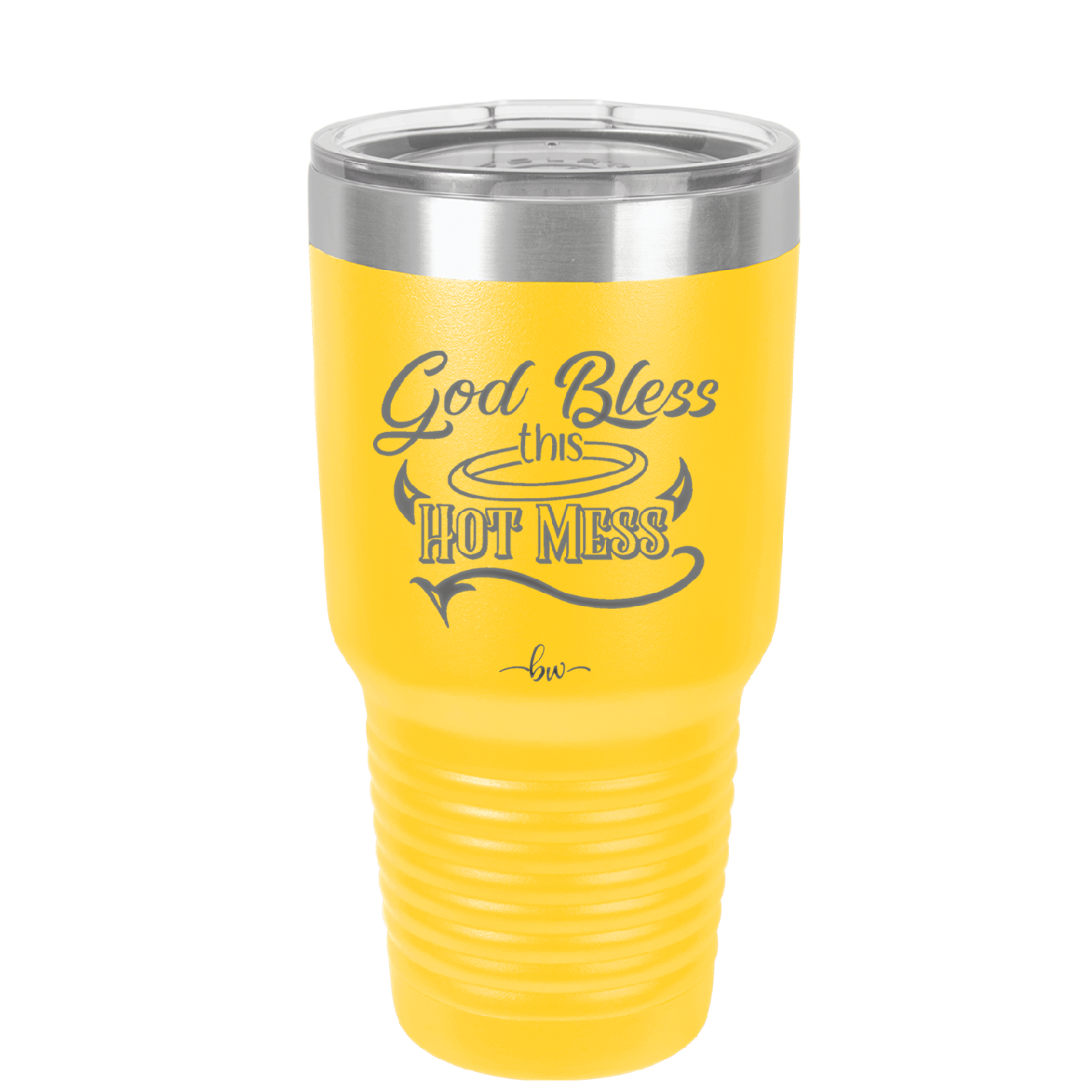 God Bless this Hot Mess - Laser Engraved Stainless Steel Drinkware - 1304 -