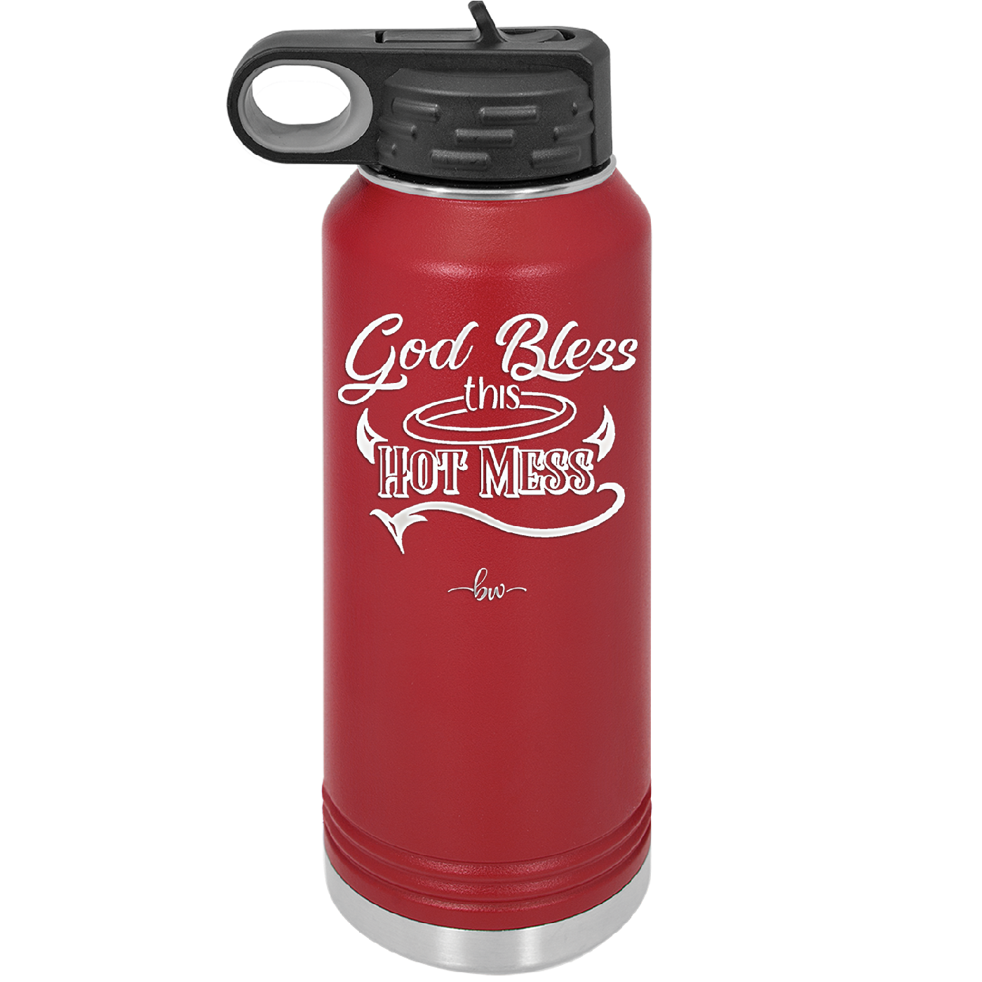 God Bless this Hot Mess - Laser Engraved Stainless Steel Drinkware - 1304 -