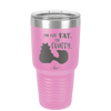 I'm Not Fat I'm Fluffy Silhouette- Laser Engraved Stainless Steel Drinkware - 1318 -