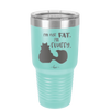 I'm Not Fat I'm Fluffy Silhouette- Laser Engraved Stainless Steel Drinkware - 1318 -