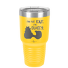 I'm Not Fat I'm Fluffy Silhouette- Laser Engraved Stainless Steel Drinkware - 1318 -