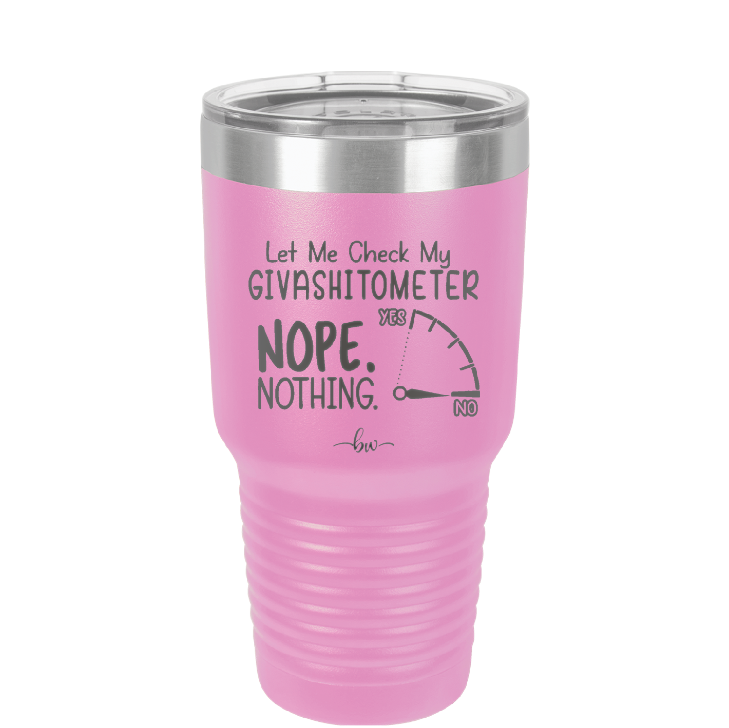 Let Me Check My GivashitOmeter Nope Nothing - Laser Engraved Stainless Steel Drinkware - 1339 -