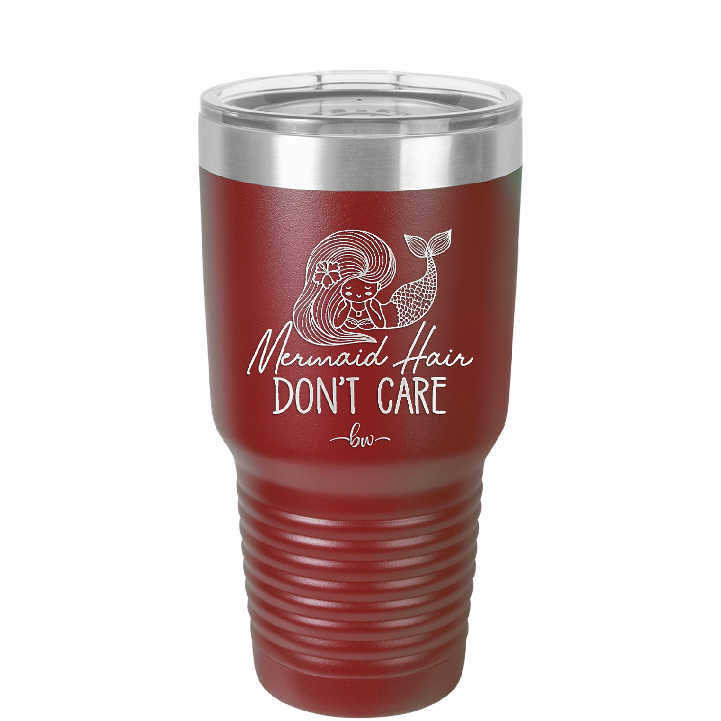 Mermaid Hair Don't Care 1 - Laser Engraved Stainless Steel Drinkware - 1407 -