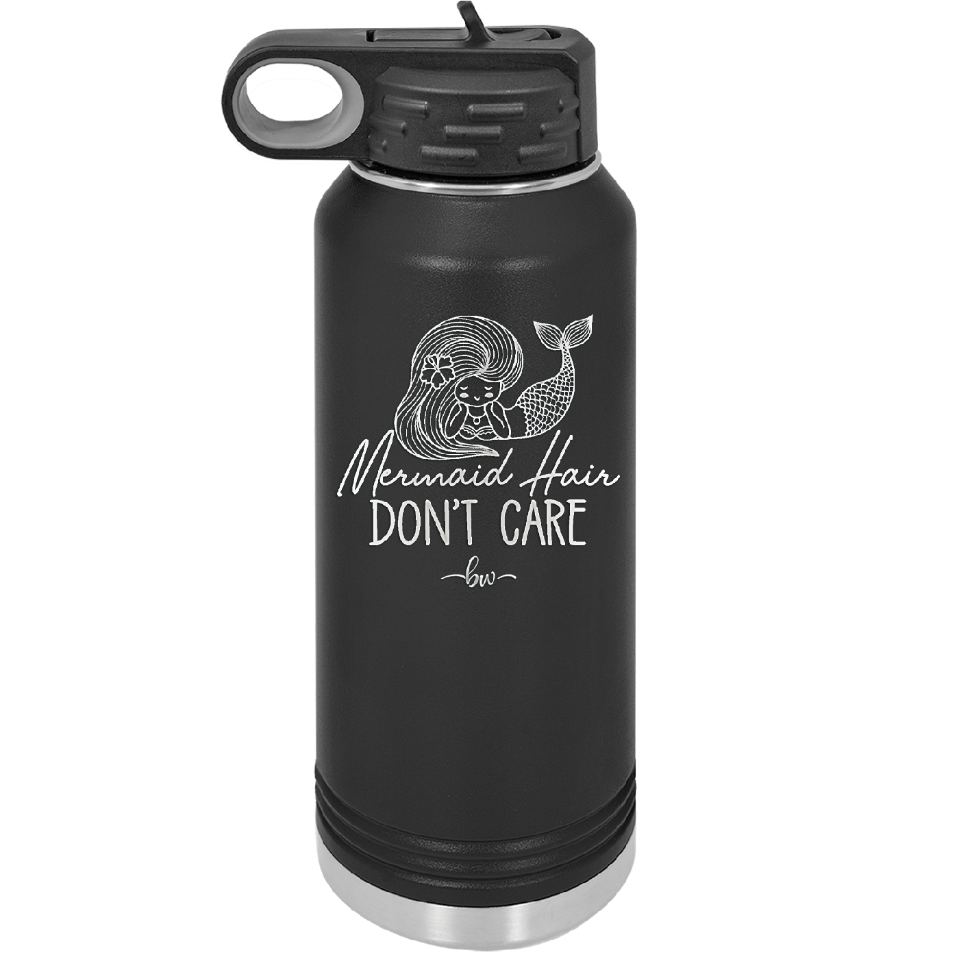 Mermaid Hair Don't Care 1 - Laser Engraved Stainless Steel Drinkware - 1407 -