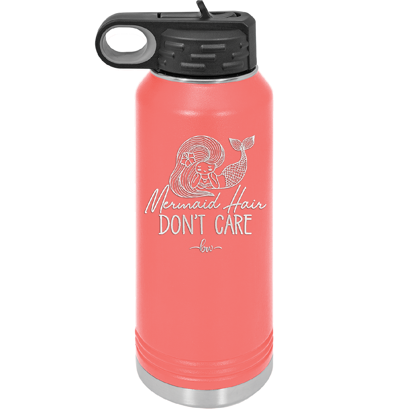 Mermaid Hair Don't Care 1 - Laser Engraved Stainless Steel Drinkware - 1407 -