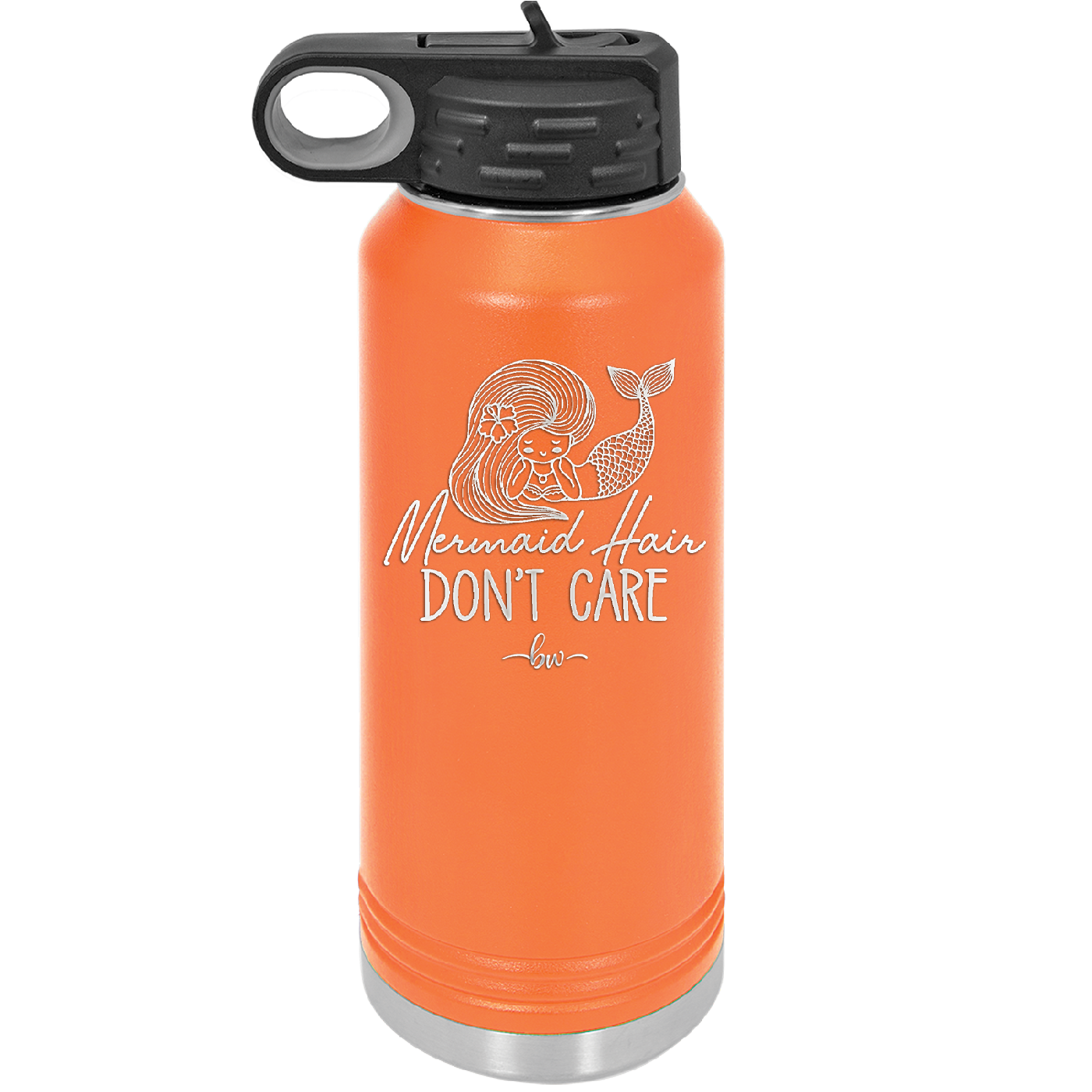 Mermaid Hair Don't Care 1 - Laser Engraved Stainless Steel Drinkware - 1407 -