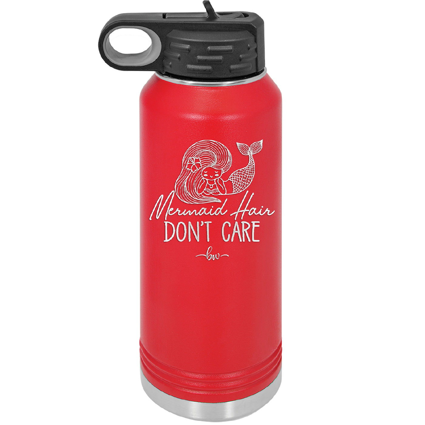 Mermaid Hair Don't Care 1 - Laser Engraved Stainless Steel Drinkware - 1407 -