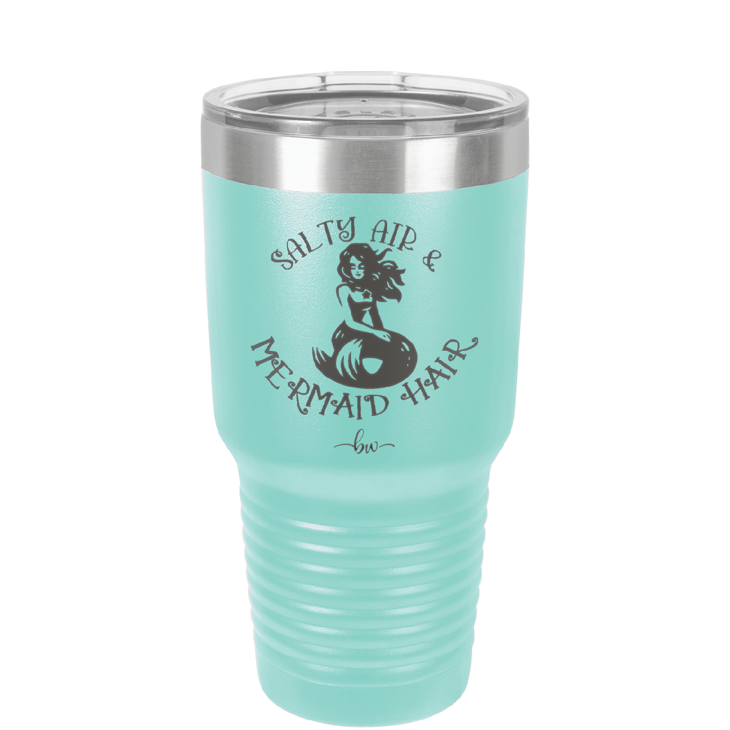 Salty Air and Mermaid Hair 2 - Laser Engraved Stainless Steel Drinkware - 1411 -