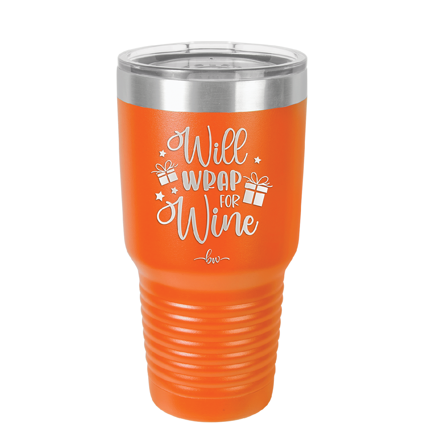 Will Wrap for Wine - Laser Engraved Stainless Steel Drinkware - 1493 -