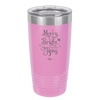 Merry, Bright, and Soon to be Tipsy - Laser Engraved Stainless Steel Drinkware - 1499 -