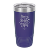 Merry, Bright, and Soon to be Tipsy - Laser Engraved Stainless Steel Drinkware - 1499 -