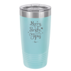 Merry, Bright, and Soon to be Tipsy - Laser Engraved Stainless Steel Drinkware - 1499 -