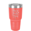 Merry, Bright, and Soon to be Tipsy - Laser Engraved Stainless Steel Drinkware - 1499 -