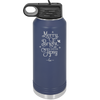 Merry, Bright, and Soon to be Tipsy - Laser Engraved Stainless Steel Drinkware - 1499 -