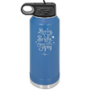 Merry, Bright, and Soon to be Tipsy - Laser Engraved Stainless Steel Drinkware - 1499 -